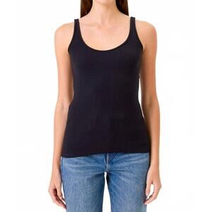 NEW GOLDIE ribbed tank in black